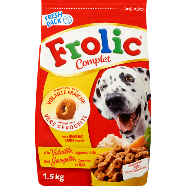 Afbeelding Frolic Compleet - Hondenvoer - Gevogelte 1.5 kg door Petsplace.nl
