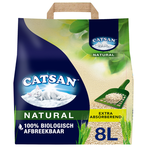 Afbeelding Catsan Natural Kattengrit 8 Liter door Petsplace.nl