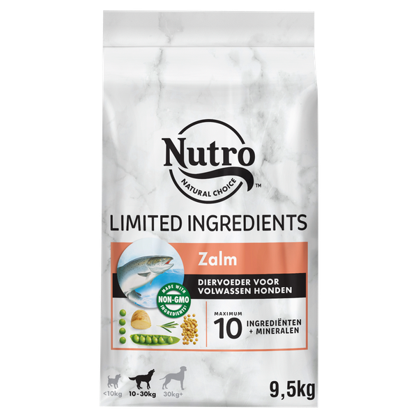Afbeelding Nutro Limited Ingredient Adult Zalm hondenvoer 9.5 kg door Petsplace.nl