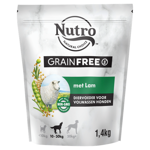 Nutro Grain Free Adult Medium Lam hondenvoer 1.4 kg