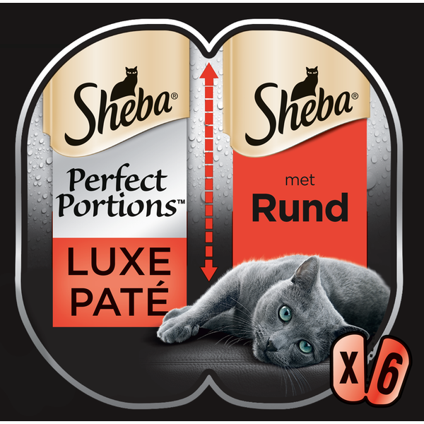 Sheba Perfect Portions Adult 6x37.5 g - Kattenvoer - Rund