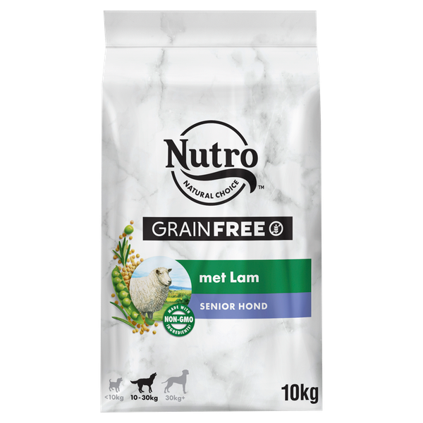 Afbeelding Nutro Senior Grain Free - Hondenvoer - Lam 10 kg door Petsplace.nl