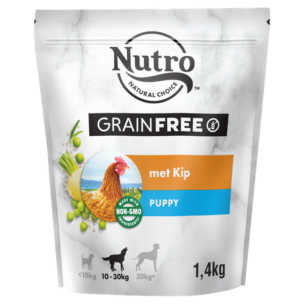 Afbeelding Nutro Grain Free Puppy Medium met kip hondenvoer 1,4 kg door Petsplace.nl