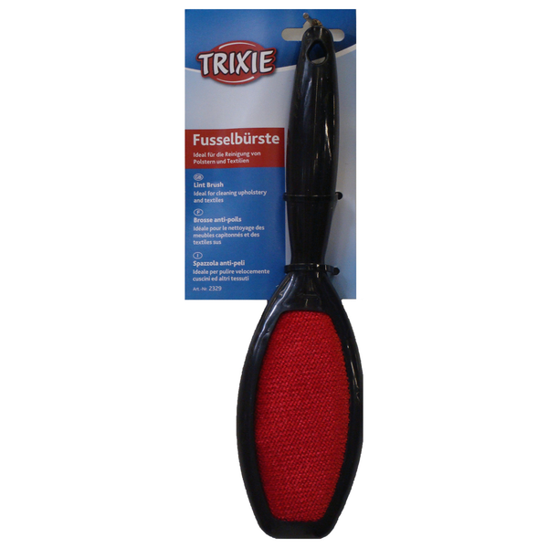 Afbeelding Trixie Pluizenborstel. Dubbelzijdig - Anti-haar borstel - Zwart Rood door Petsplace.nl