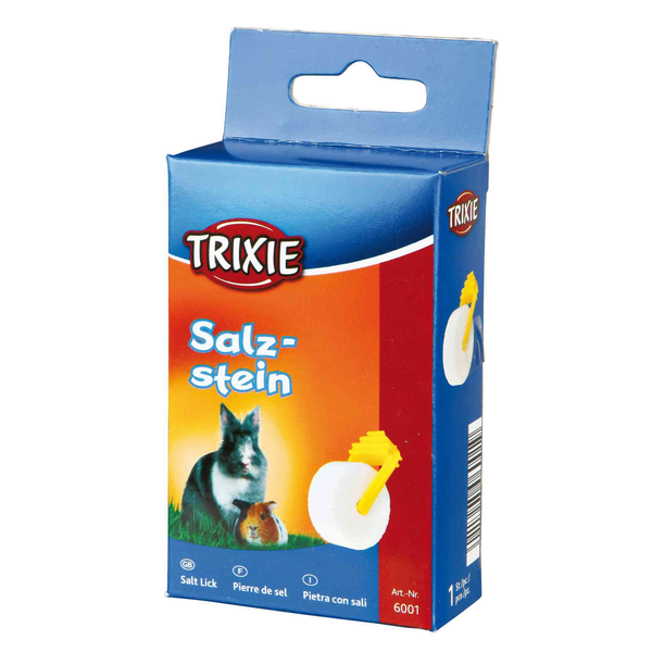 Afbeelding Trixie Zoutliksteen Met Houder - Supplement - 84 g door Petsplace.nl