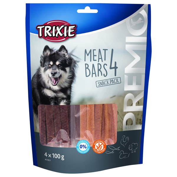 Afbeelding Trixie Premio 4 Meat Bars - Hondensnacks - Kip Eend Lam 4 x 100 g door Petsplace.nl