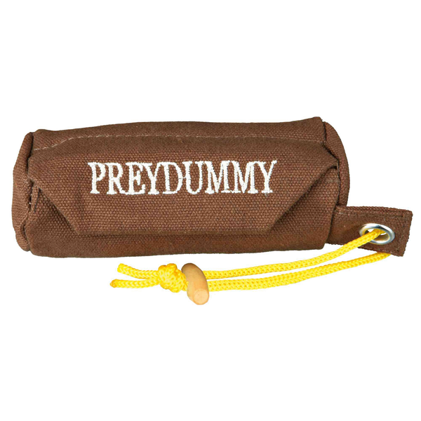 Trixie Dog Activity Preydummy - Bruin met gele lus - ø 5 × 12 cm