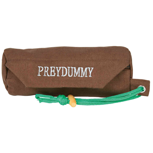 Trixie Dog Activity Preydummy - Bruin met groene lus - ø 7 × 18 cm