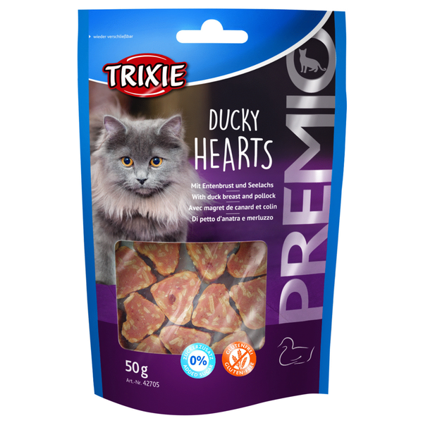 Afbeelding Trixie Premio Hearts - Ducky Hearts - 50 gram door Petsplace.nl