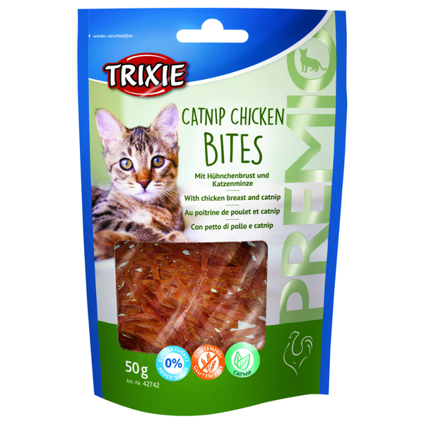 Afbeelding Trixie Catnip Bites - Kattensnack - Kip 50 g door Petsplace.nl