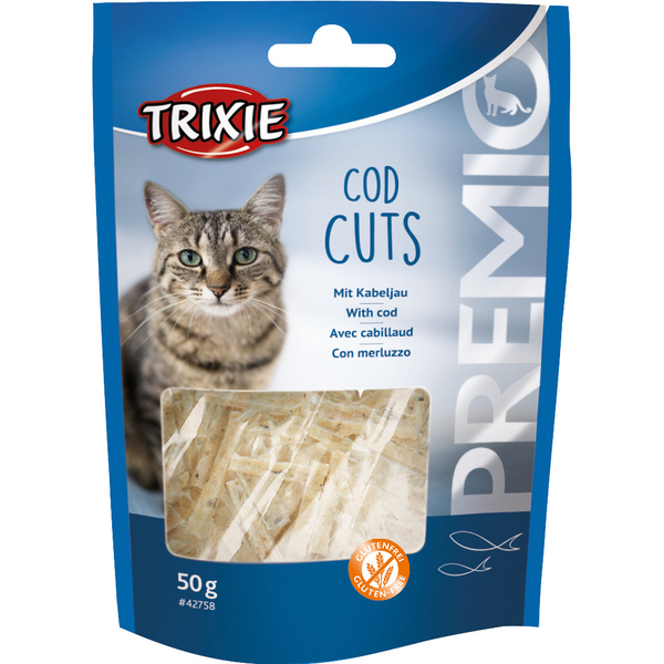 Afbeelding Trixie Premio Cod Cuts - Kattensnack - Kabeljauw 50 g door Petsplace.nl