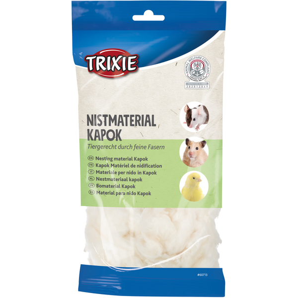 Afbeelding Trixie Nestmateriaal Kapok Creme - Kooi Accessoire - 40 g door Petsplace.nl