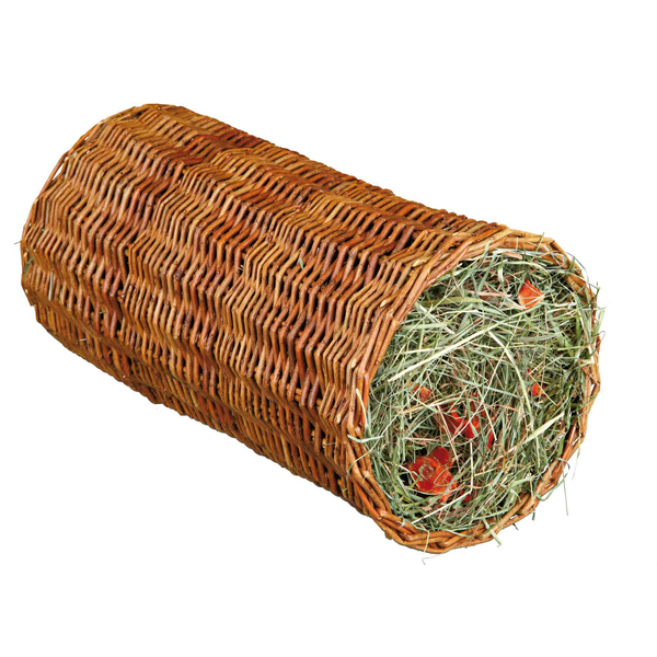 Afbeelding Trixie Wilgentunnel - Kooi Accessoire - Hooi Wortel Ø 20x38 cm 220 g door Petsplace.nl