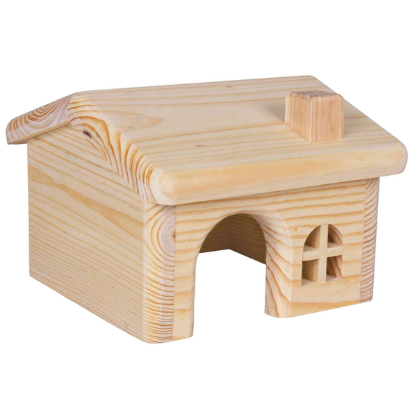 Afbeelding Trixie Huis Puntdak - Kooi Accessoire - 15x11x15 cm Hamsters. Muizen Hamsters. Muizen door Petsplace.nl