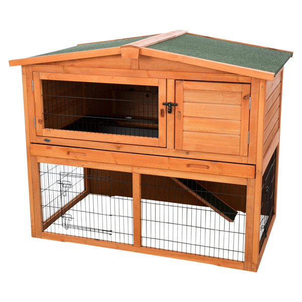 Afbeelding Trixie natura konijnenhok met ren bruin 124x102x78 cm door Petsplace.nl