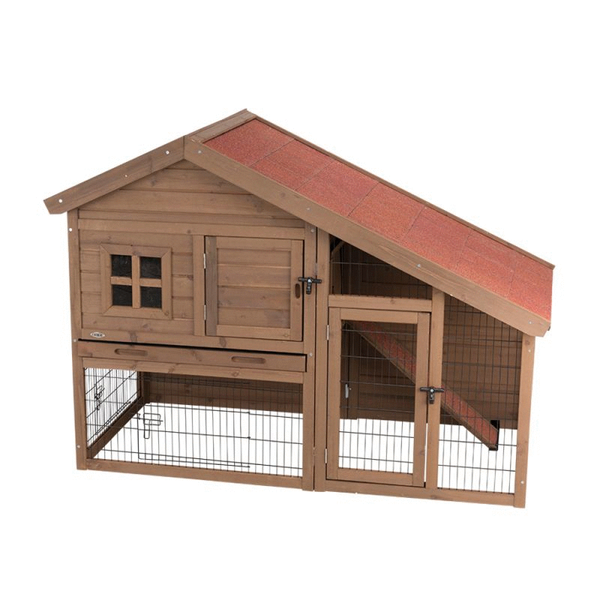 Afbeelding Trixie natura konijnenhok met ren bruin 151x107x80 cm door Petsplace.nl