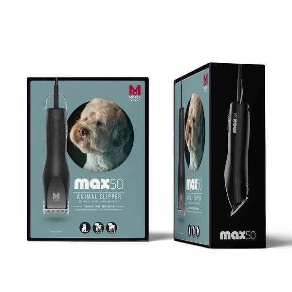 Afbeelding Moser Tondeuse Max 50 Single Speed - Hondenvachtverzorging - Zwart door Petsplace.nl
