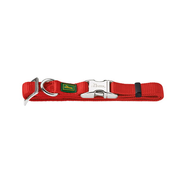 Afbeelding Hunter Halsband Vario Basic Alu-strong Rood door Petsplace.nl