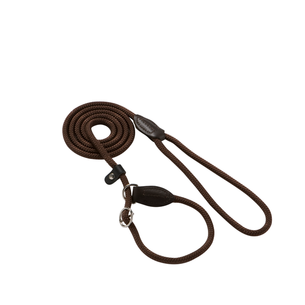 Hunter Sliplijn Freestyle Nylon Rond - Hondenriem - Bruin