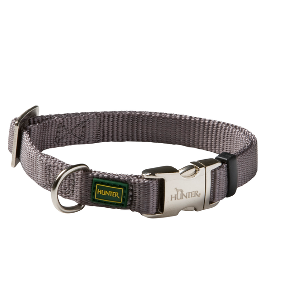 Afbeelding Hunter Halsband Vario Basic Alu-strong Grijs door Petsplace.nl