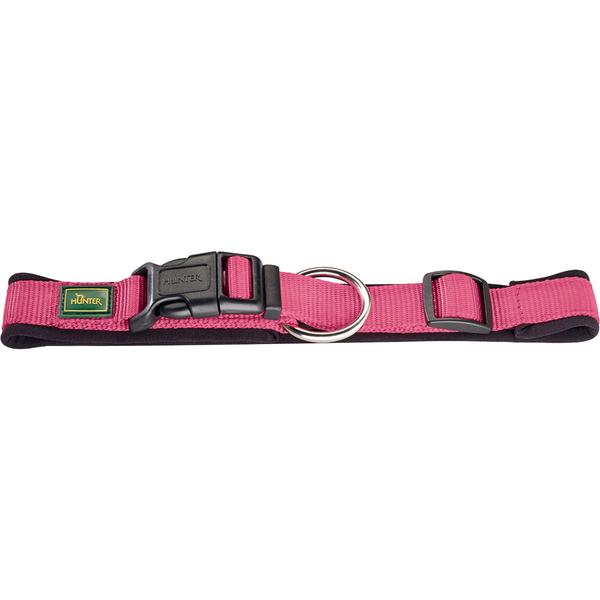 Hunter Klikhalsband Vario Plus Roze&Zwart - Hondenhalsband - 30x1.5 cm