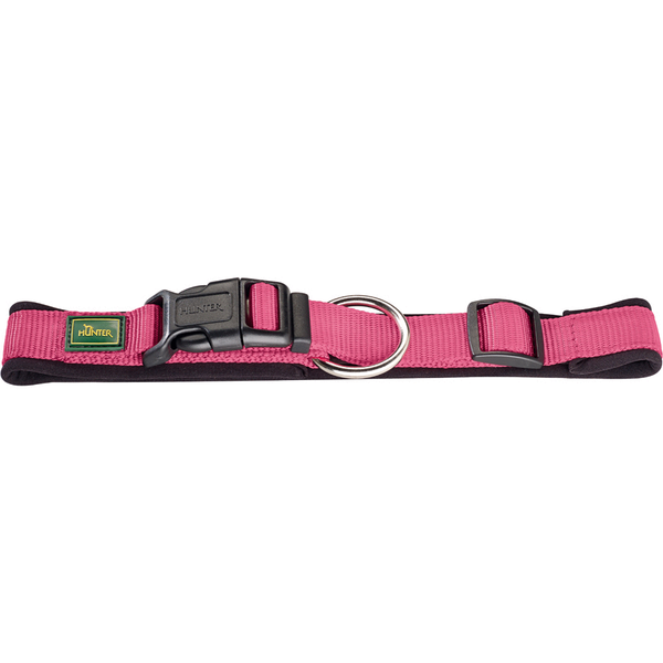 Afbeelding Hunter Klikhalsband Vario Plus Roze&Zwart - Hondenhalsband - 40x2.0 cm door Petsplace.nl