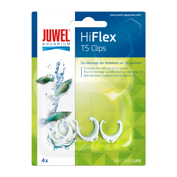 Afbeelding Juwel Kunststofclip Hiflex T5 - Verlichting - 4 stuks door Petsplace.nl