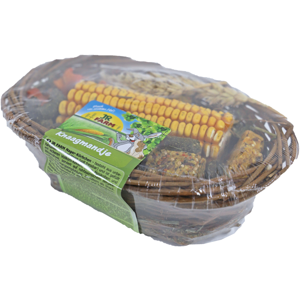 Afbeelding Jr Farm Knaagmandje - Knaagdiersnack - 13.5 x 20 x 5.5 cm 150 g door Petsplace.nl