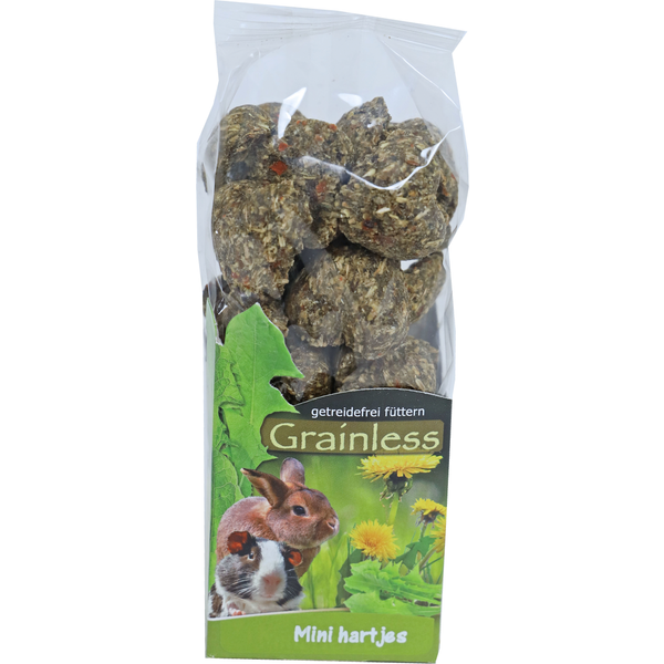 Afbeelding JR FARM Graanloze Miniharten (150 gram) Knaagdiersnacks door Petsplace.nl