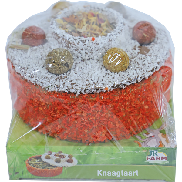 Afbeelding Jr Farm Knaagtaart - Knaagdiersnack - 13.5 x 13.5 x 11 cm 200 g door Petsplace.nl