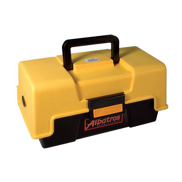 Afbeelding Albatros 2-Ladige Viskoffer 31x16x15 cm - Viskoffers - Geel&Zwart Allround door Petsplace.nl