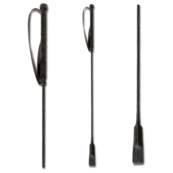 Afbeelding Waldhausen Springzweep Basic - Rijbenodigdheden - 65 cm Zwart door Petsplace.nl