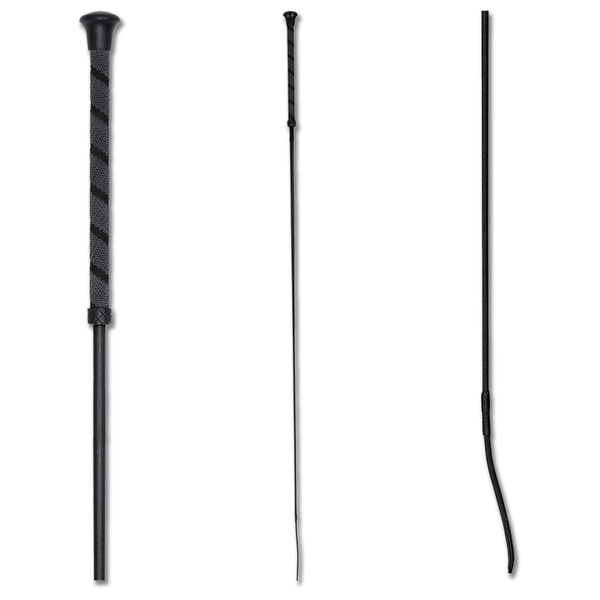 Afbeelding Waldhausen Dressuurzweep Antislip Zwart - Rijbenodigdheden - 110 cm door Petsplace.nl