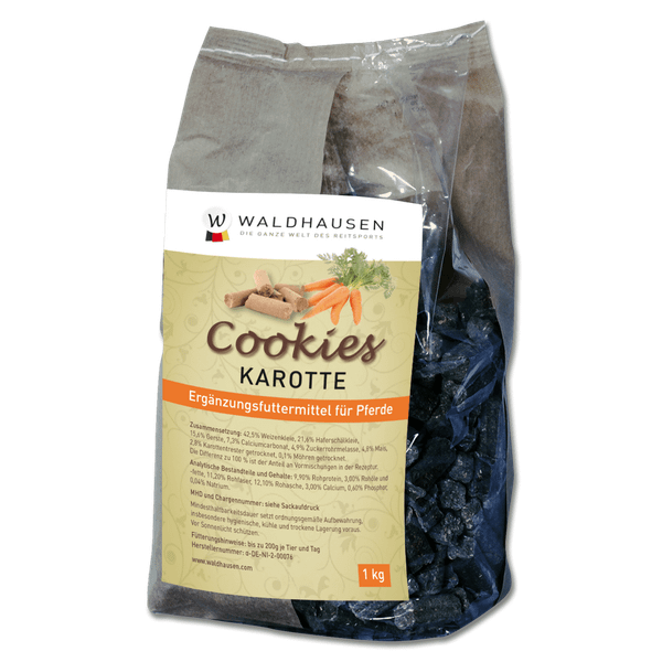 Afbeelding Waldhausen Cookies 1 kg - Paardensnack - Wortel door Petsplace.nl