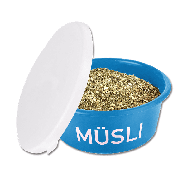 Waldhausen Muesli Schaal Met Deksel 5 l - Stalbenodigdheden - Blauw