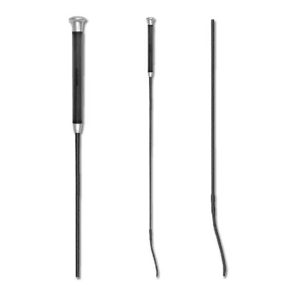 Afbeelding Waldhausen Luxe Dressuurzweep Met Gelgrip Zwart - Rijbenodigdheden - 110 cm door Petsplace.nl