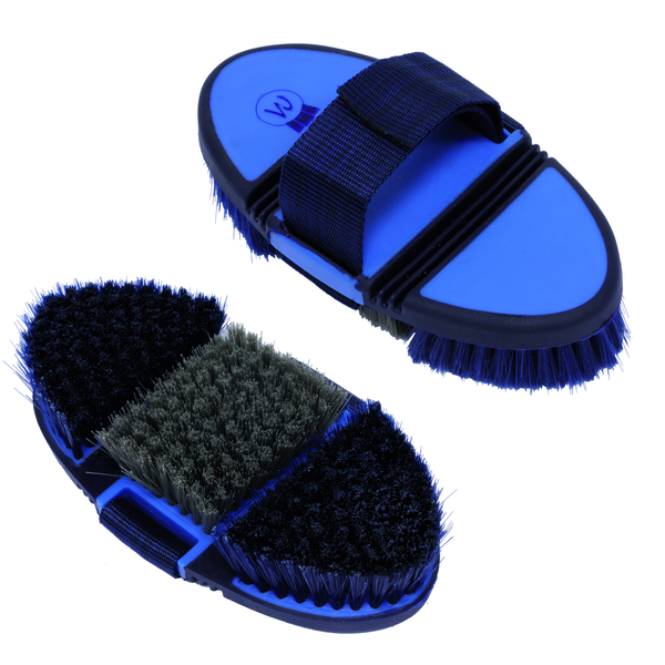 Afbeelding Waldhausen Body Brush Flexi - Azuurblauw door Petsplace.nl