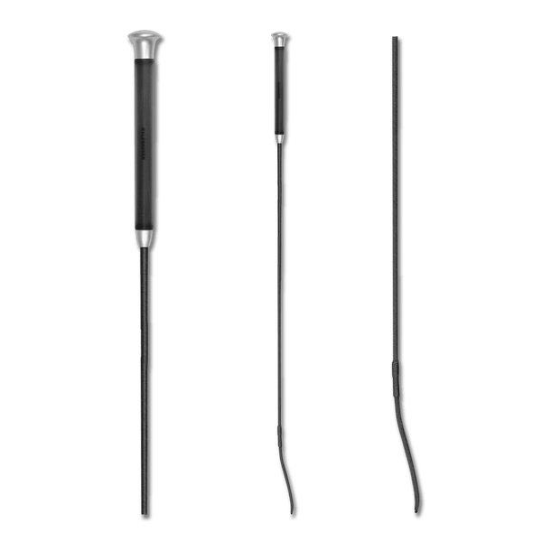 Afbeelding Waldhausen Luxe Dressuurzweep Met Gelgrip Zwart - Rijbenodigdheden - 100 cm door Petsplace.nl