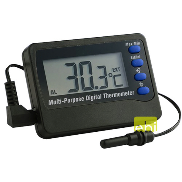 Europet Bernina Digitale Thermometer - Aquarium Toebehoren - Zwart -50-70 C