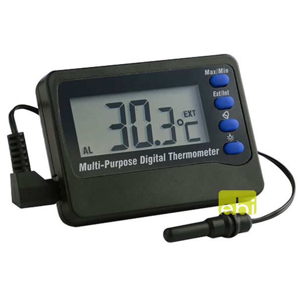 Afbeelding Europet Bernina Digitale Thermometer - Aquarium Toebehoren - Zwart -50-70 C door Petsplace.nl