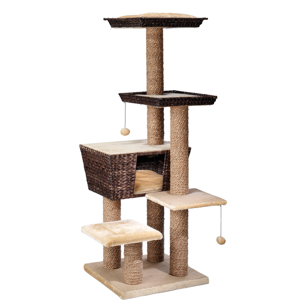 Europet Bernina Krabpaal Trend Curacao - Krabpalen - 48x48x141 cm Bruin