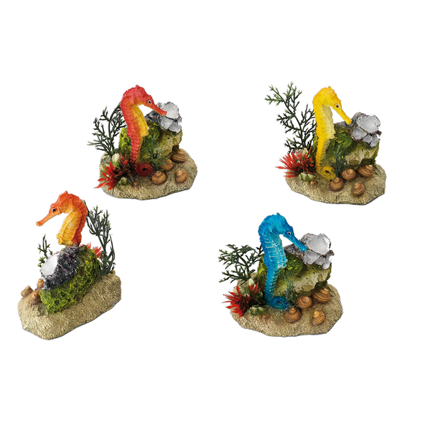 Afbeelding Europet Bernina Decor Zeepaardjes - Aquarium - Ornament - 9x6x10.5 cm Assorti door Petsplace.nl