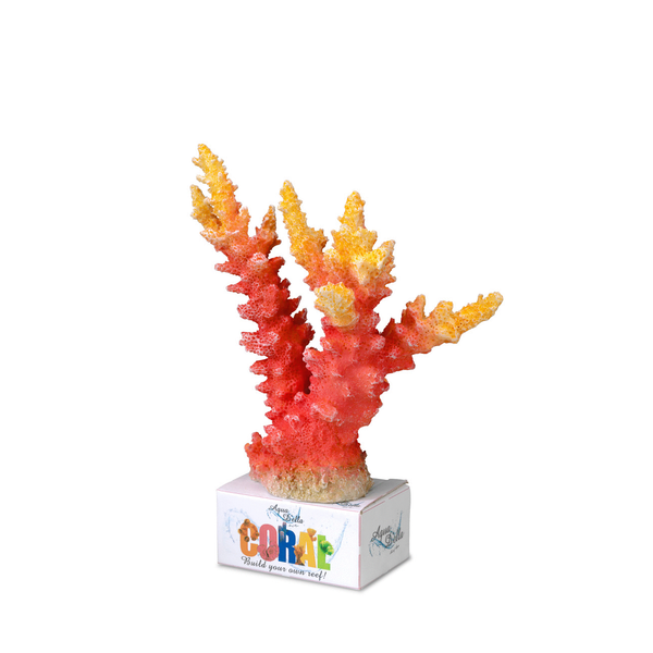 Afbeelding Europet Bernina Decor Koraal L - Aquarium - Ornament - 20.5x15.5x7 cm Oranje door Petsplace.nl