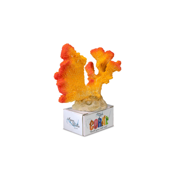 Afbeelding Europet Bernina Decor Koraal L - Aquarium - Ornament - 16x15x8 cm Geel Oranje door Petsplace.nl