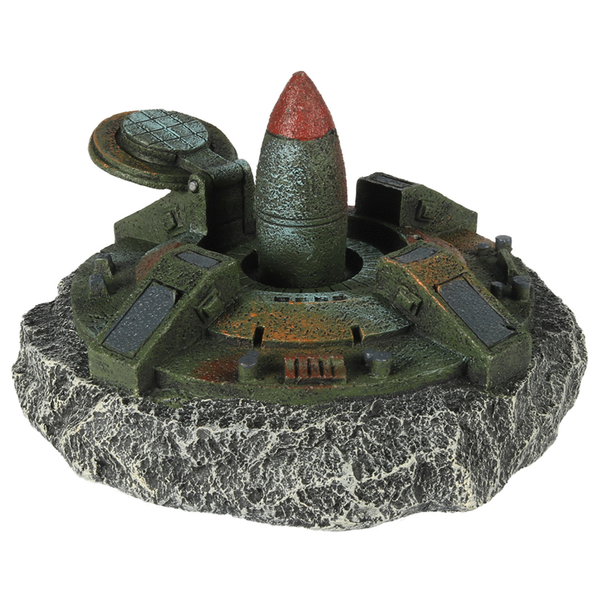 Afbeelding Aqua Della Leger Raketsilo - Aquarium - Ornament - 17.2x16.8x10.5 cm door Petsplace.nl