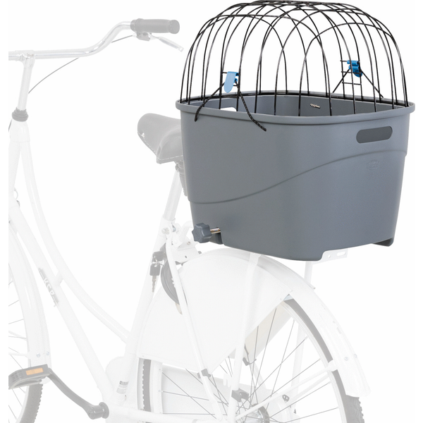 Afbeelding Trixie Fietsmand Voor Bagagedrager - Hondenfietsaccessoires - 36x47x46 cm Grijs door Petsplace.nl