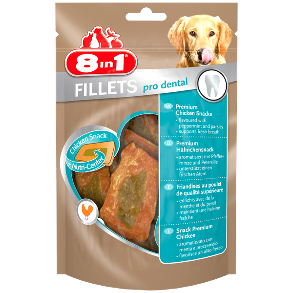 Afbeelding 8in1 Fillets Pro Small - Hondensnacks - 80 g Breath door Petsplace.nl