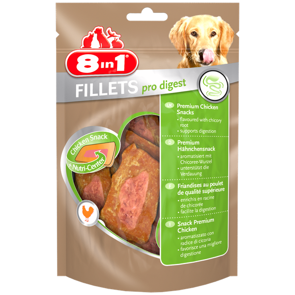 Afbeelding 8in1 Fillets Pro Small - Hondensnacks - 80 g Digest door Petsplace.nl