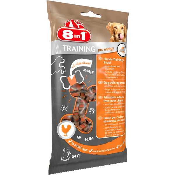 Afbeelding 8in1 Training Pro Energy - Hondensnacks - Kip 100 g door Petsplace.nl