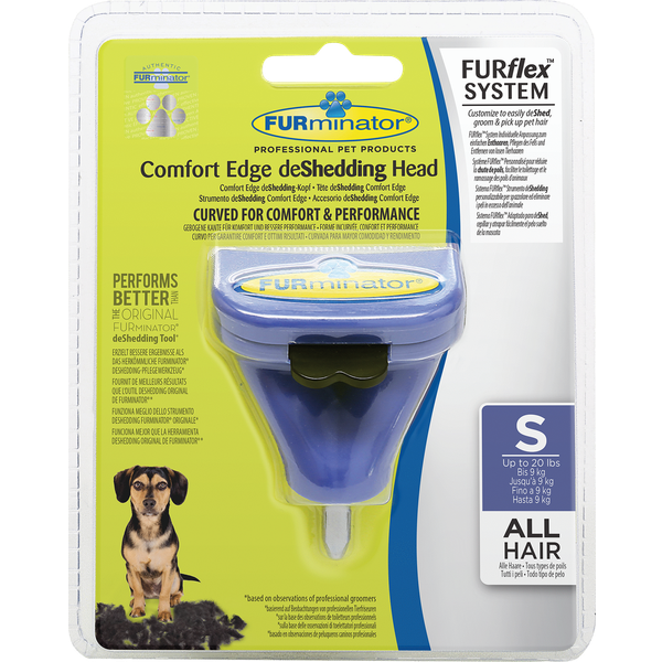 Afbeelding FURminator FURflex DeSchedding Tool Hond - Opzetstuk los - S - tot 9 kg door Petsplace.nl